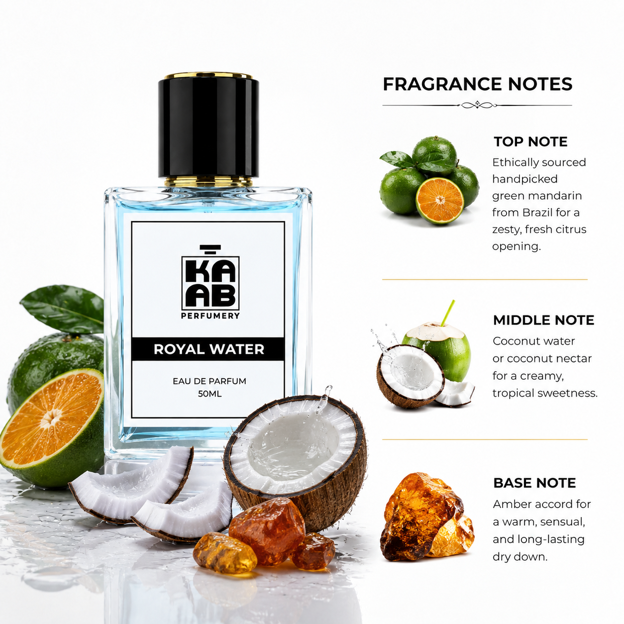 ROYAL WATER Inspired by Cool Water | Eau De Parfum | Kaab Perfumery.